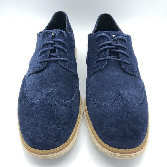 Cole Haan Lunargrand Suede Wingtip Shoe - Men's - Picture 3 of 8